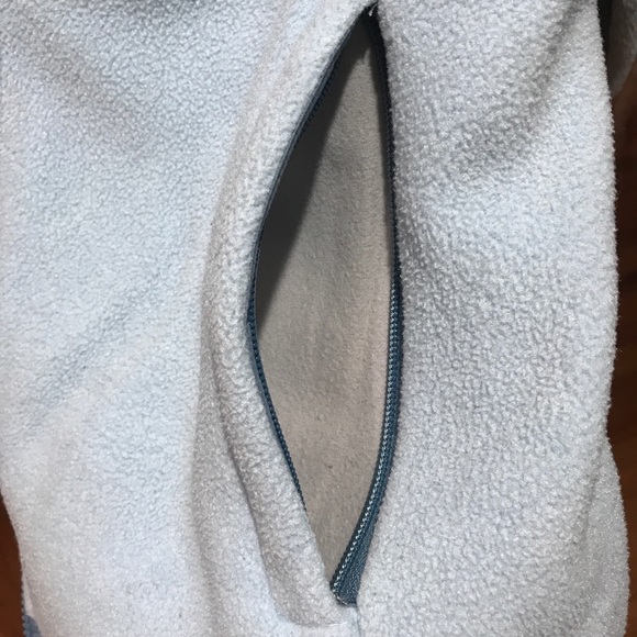 Women’s North Face Full Zip Fleece Polar Tech Blue & Gray Jacket - Size Large - Picture 7 of 7